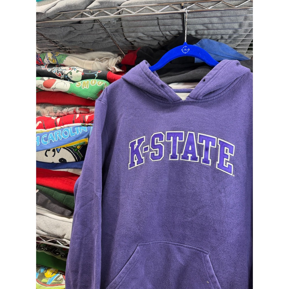 Jones & Mitchell Kansas State Wildcats K-State Hoodie Purple XL NCAA Football